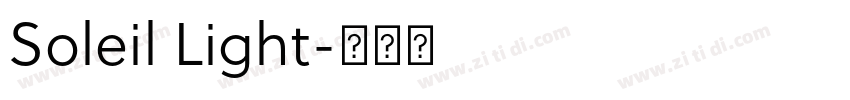 Soleil Light字体转换